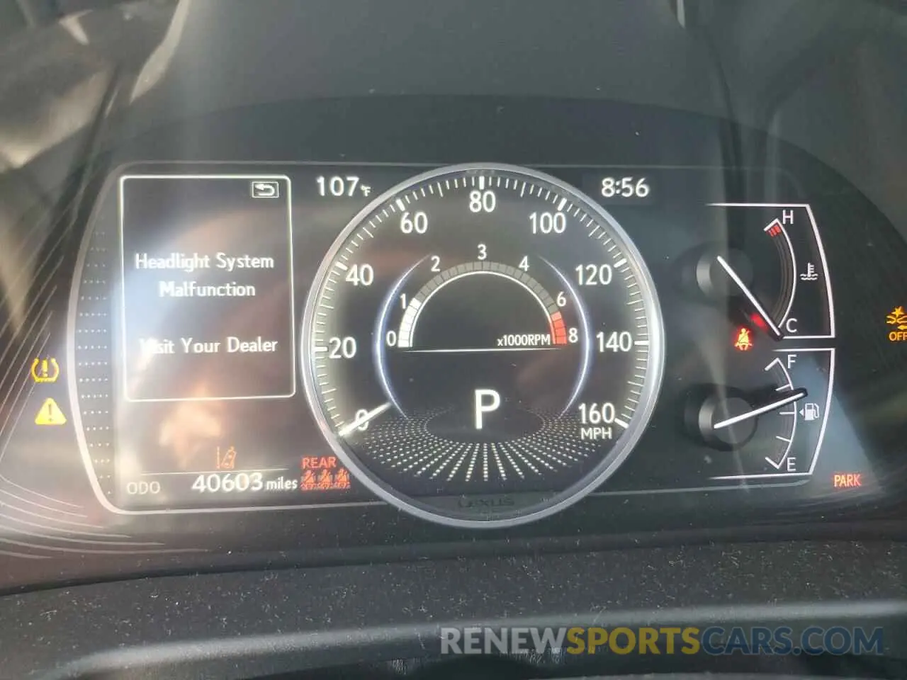 9 fotografías del automóvil dañado 58ADZ1B18LU051508 LEXUS ES350 2020