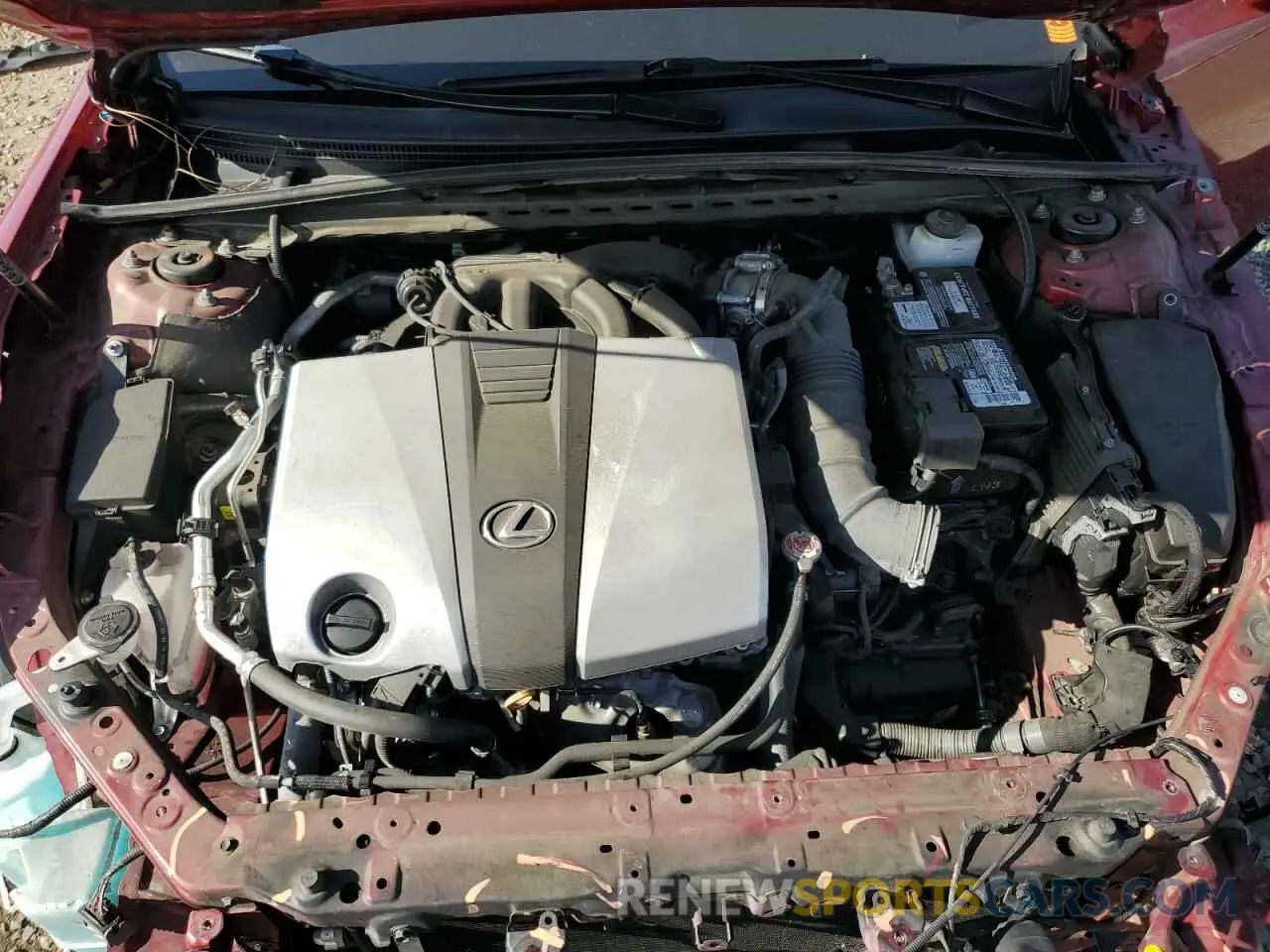 11 fotografías del automóvil dañado 58AEZ1B16LU054170 LEXUS ES350 2020
