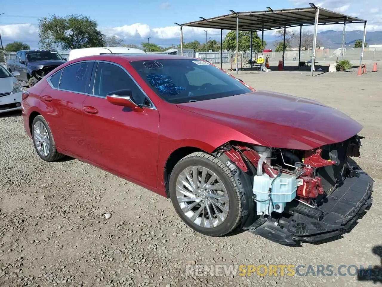 4 fotografías del automóvil dañado 58AEZ1B16LU054170 LEXUS ES350 2020