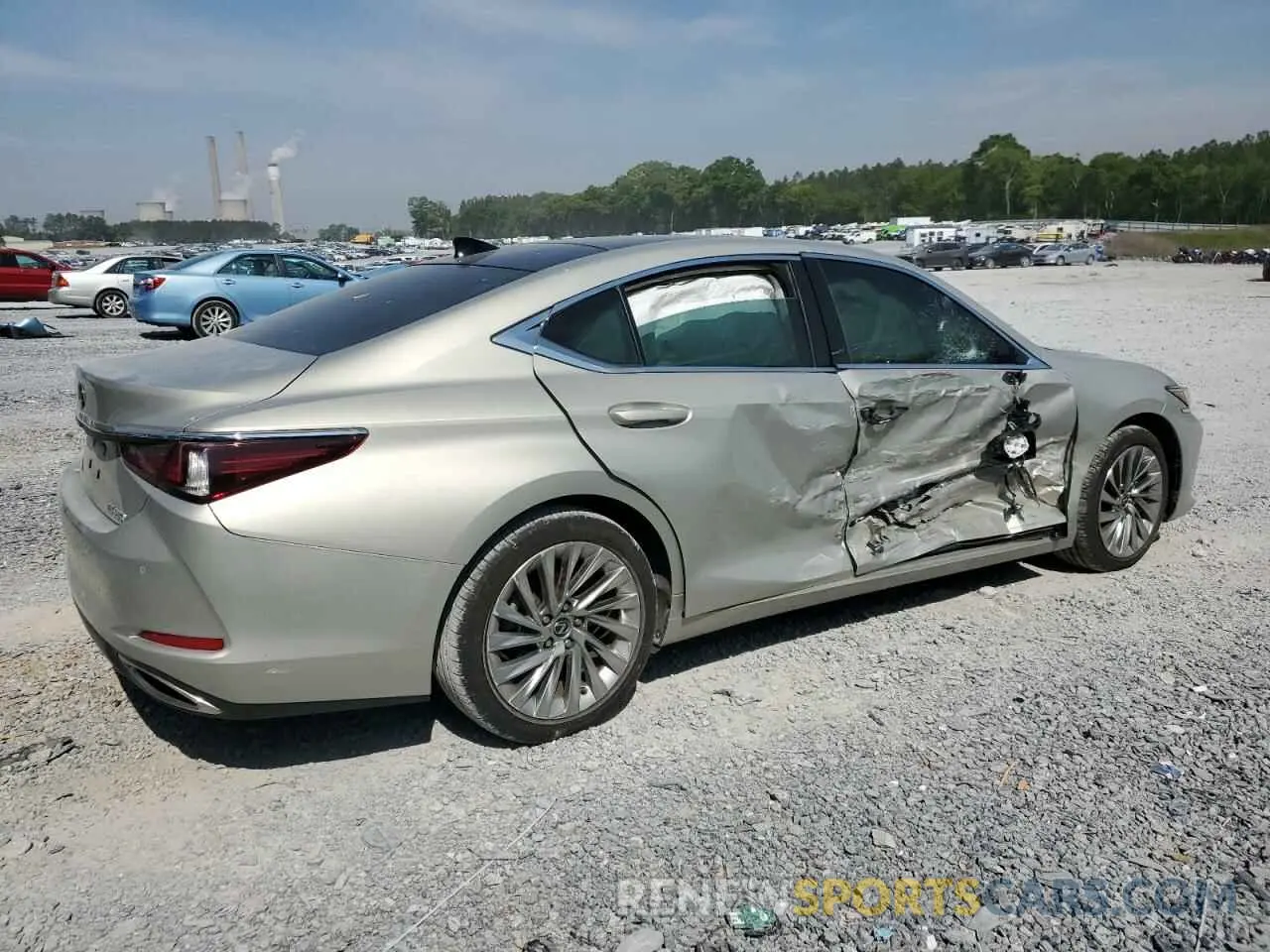 3 fotografías del automóvil dañado 58AEZ1B1XLU053572 LEXUS ES350 2020