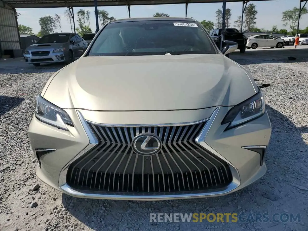 5 fotografías del automóvil dañado 58AEZ1B1XLU053572 LEXUS ES350 2020