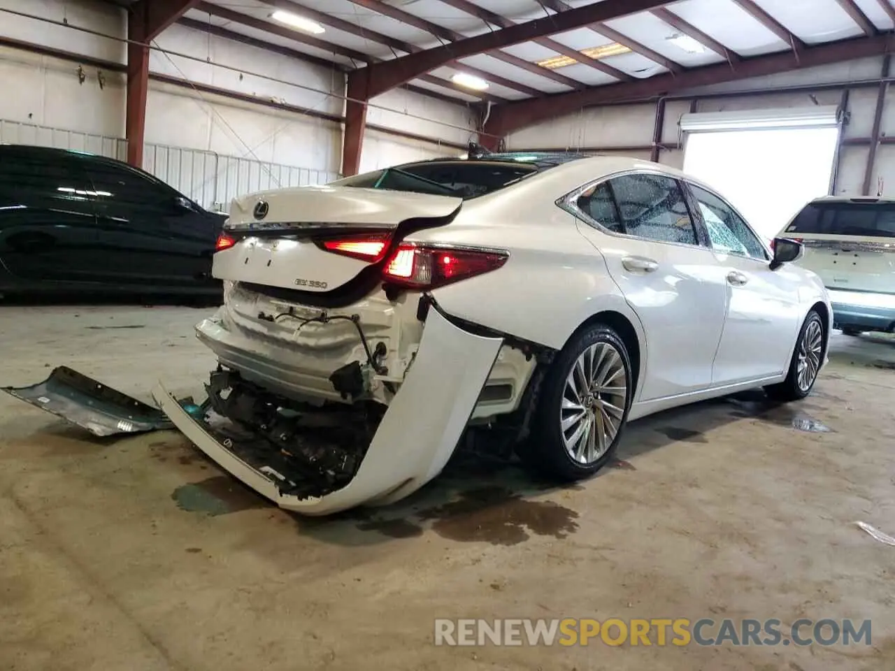 3 fotografías del automóvil dañado 58AFZ1B11LU078266 LEXUS ES350 2020