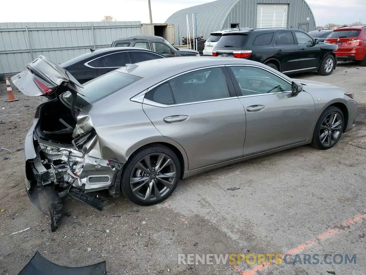3 fotografías del automóvil dañado 58AGZ1B15LU060499 LEXUS ES350 2020