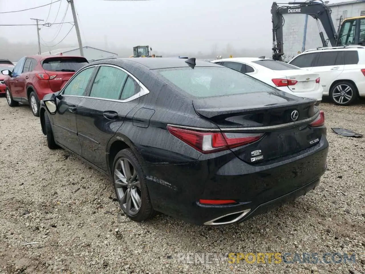 3 fotografías del automóvil dañado 58AGZ1B17LU065221 LEXUS ES350 2020