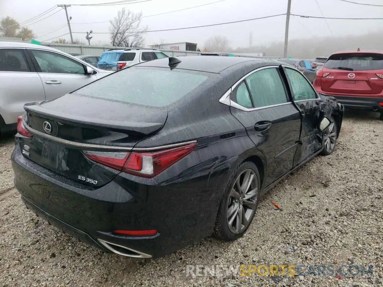 4 fotografías del automóvil dañado 58AGZ1B17LU065221 LEXUS ES350 2020