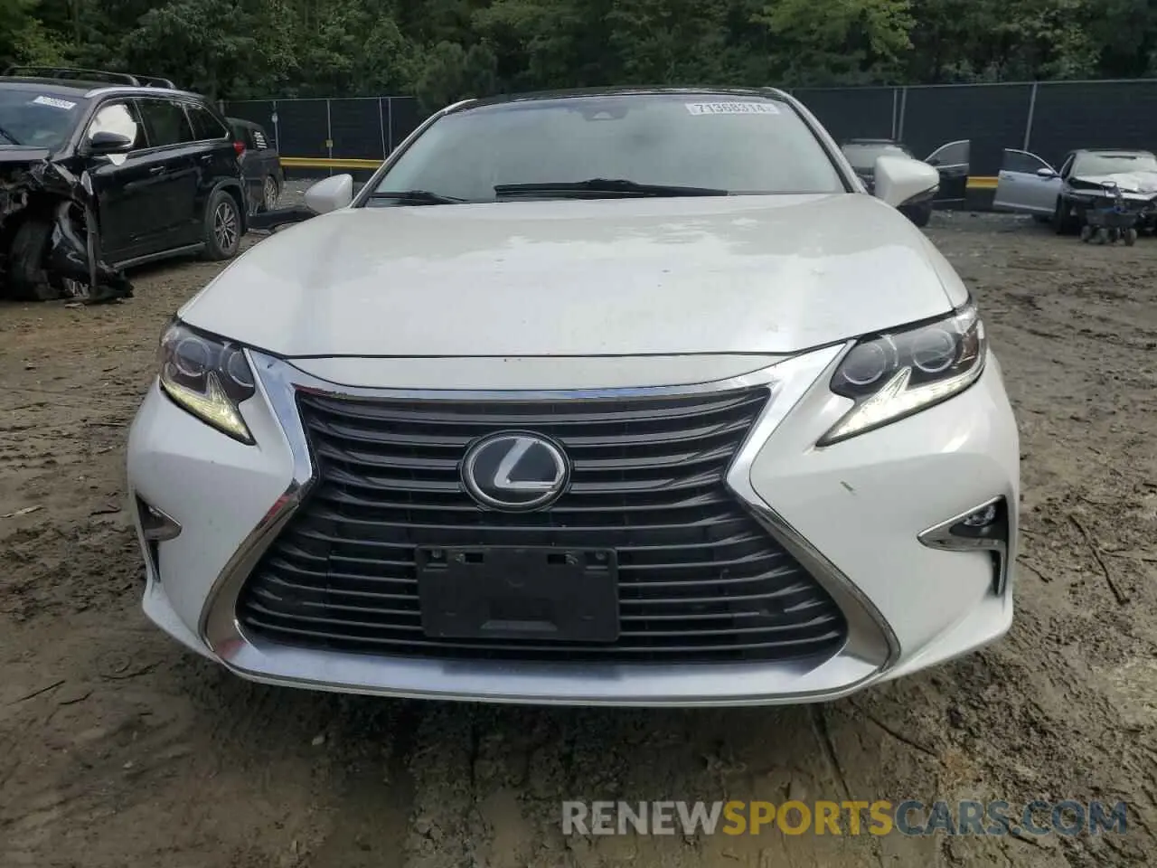 5 fotografías del automóvil dañado JTHBK1GG7G2231681 LEXUS ES350 2020