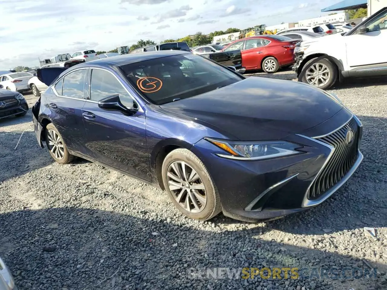 4 fotografías del automóvil dañado 58ACZ1B10MU103159 LEXUS ES350 2021