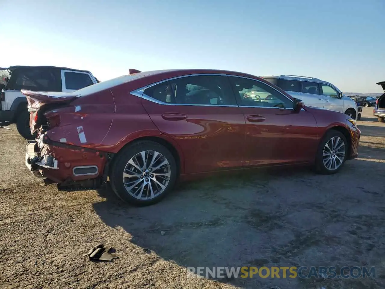 3 fotografías del automóvil dañado 58ADZ1B11MU109105 LEXUS ES350 2021