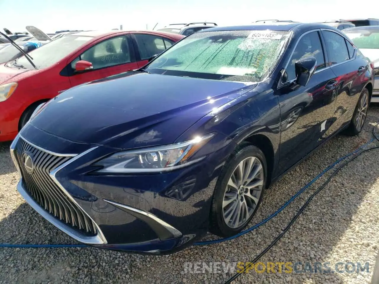 2 fotografías del automóvil dañado 58ADZ1B12MU084764 LEXUS ES350 2021