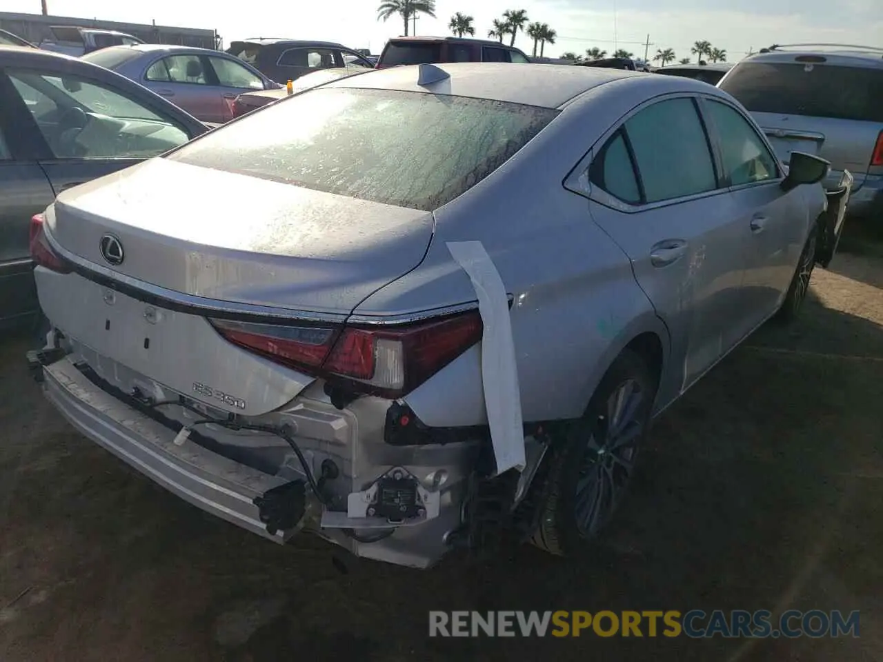 4 fotografías del automóvil dañado 58ADZ1B14MU097810 LEXUS ES350 2021
