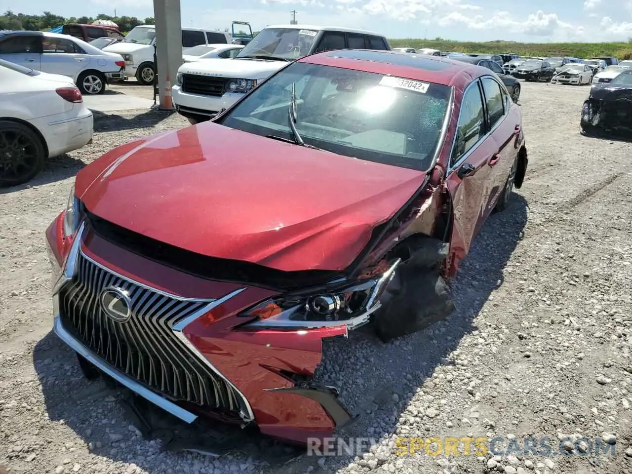2 fotografías del automóvil dañado 58ADZ1B15MU095774 LEXUS ES350 2021