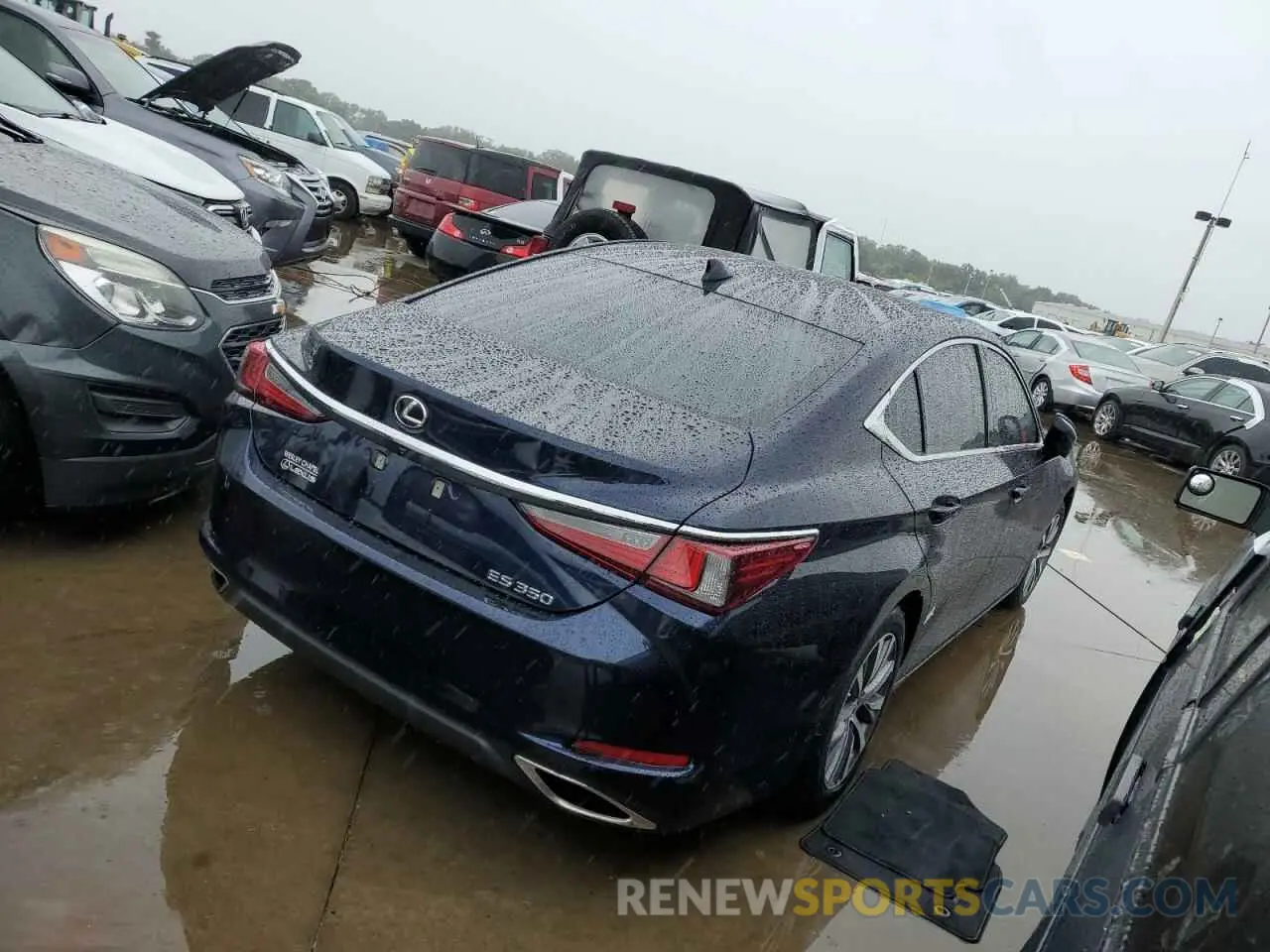3 fotografías del automóvil dañado 58ADZ1B17MU109514 LEXUS ES350 2021