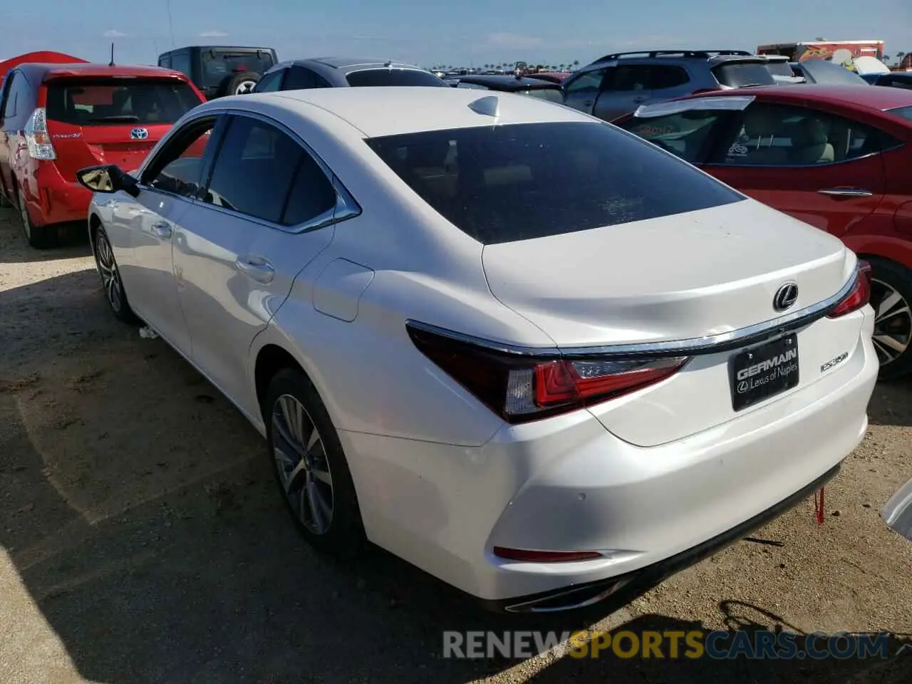3 fotografías del automóvil dañado 58ADZ1B1XMU098816 LEXUS ES350 2021