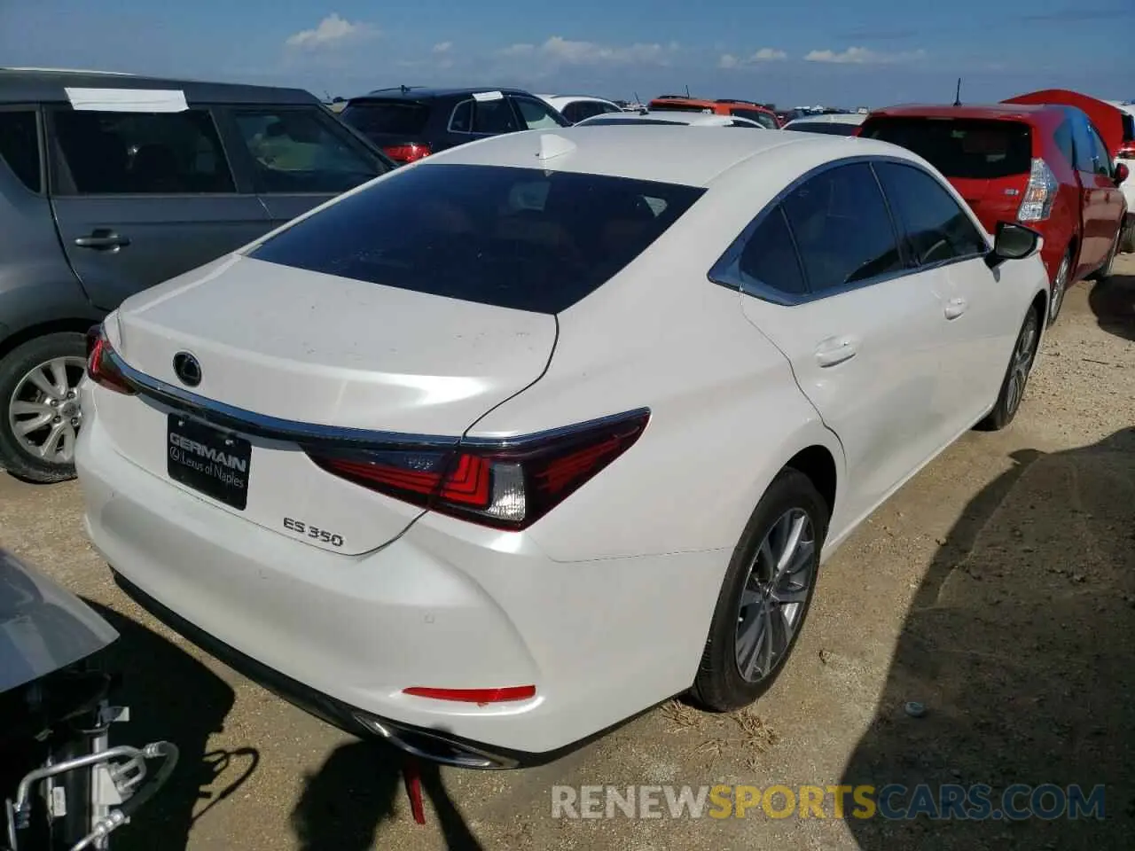 4 fotografías del automóvil dañado 58ADZ1B1XMU098816 LEXUS ES350 2021