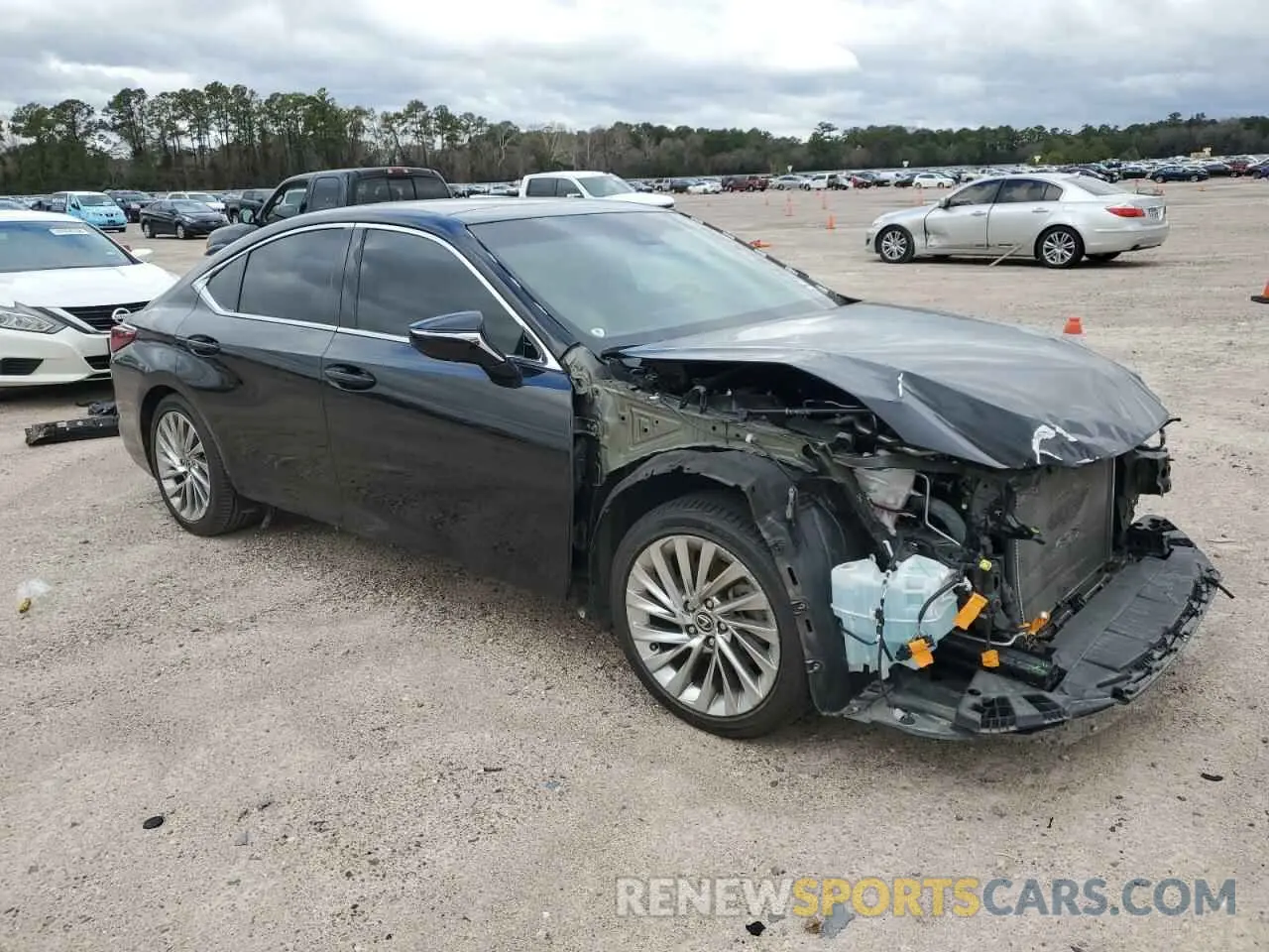 4 fotografías del automóvil dañado 58AFZ1B16MU089894 LEXUS ES350 2021