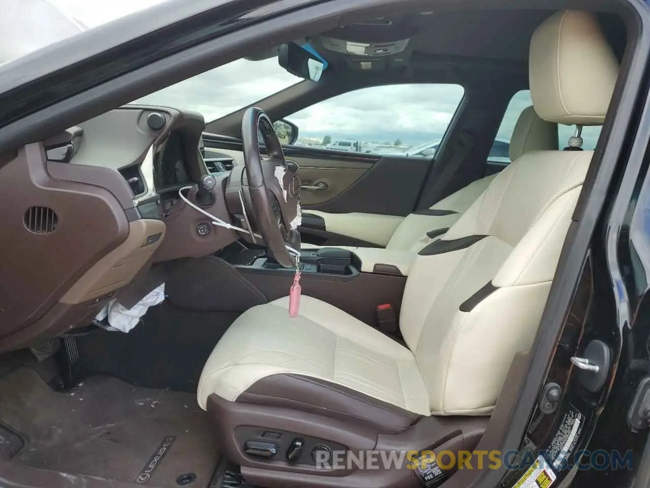 7 fotografías del automóvil dañado 58AFZ1B16MU089894 LEXUS ES350 2021