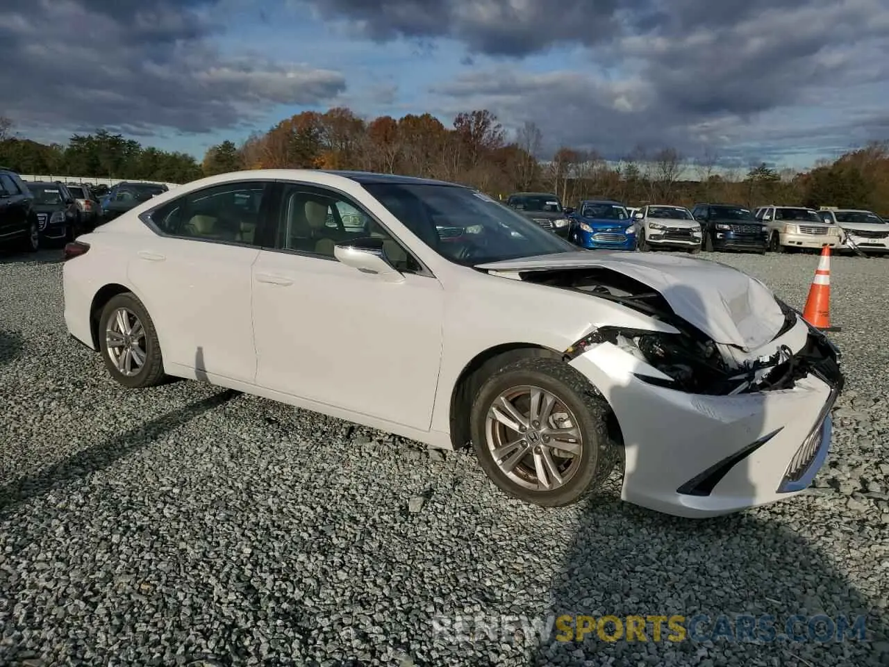 4 fotografías del automóvil dañado 58AFZ1B19MU092482 LEXUS ES350 2021