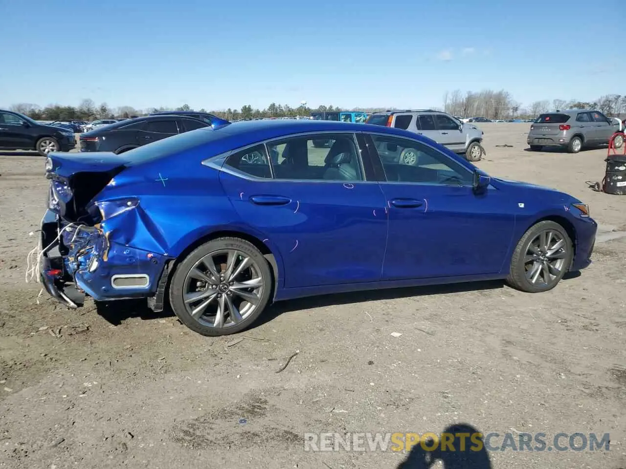 3 fotografías del automóvil dañado 58AGZ1B13MU082793 LEXUS ES350 2021