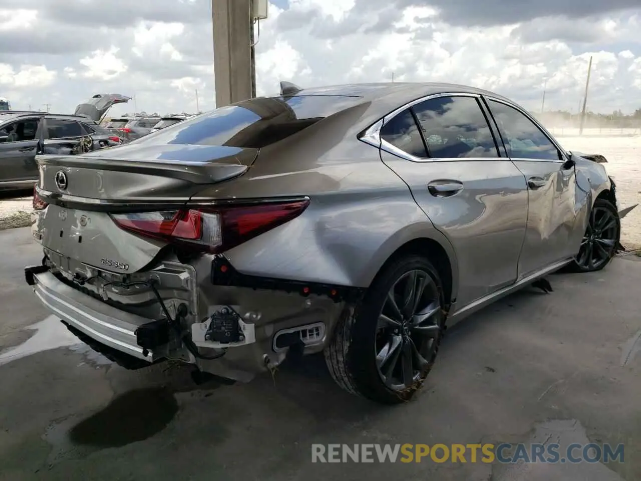 4 fotografías del automóvil dañado 58AGZ1B14MU096363 LEXUS ES350 2021