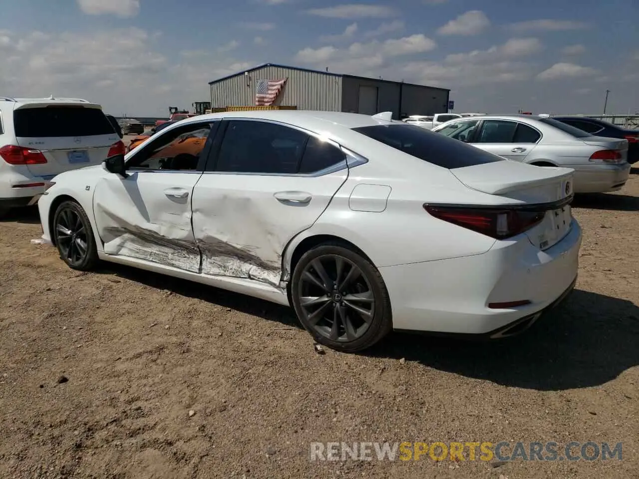 2 fotografías del automóvil dañado 58AGZ1B14MU097917 LEXUS ES350 2021