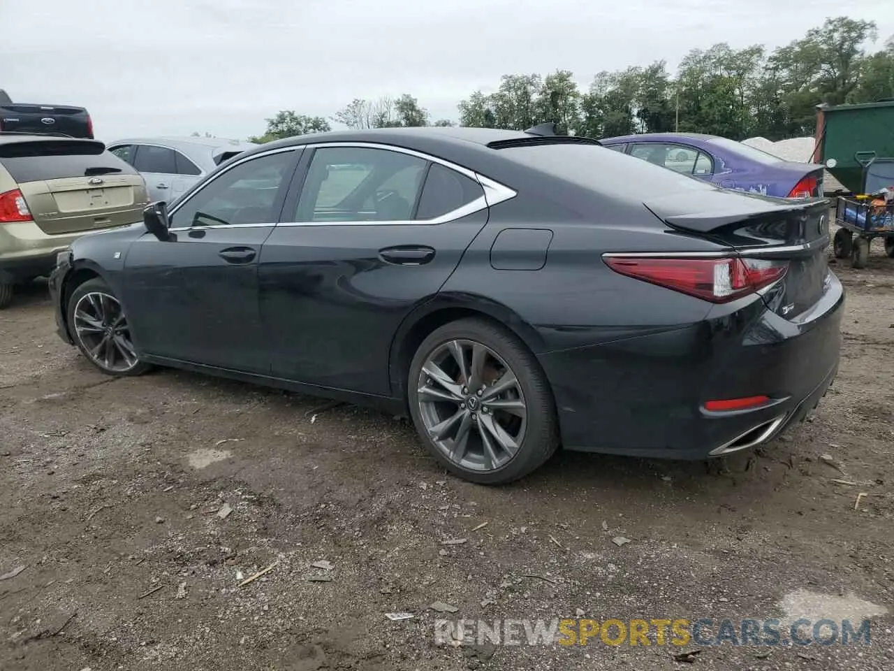 2 fotografías del automóvil dañado 58AGZ1B16MU089754 LEXUS ES350 2021