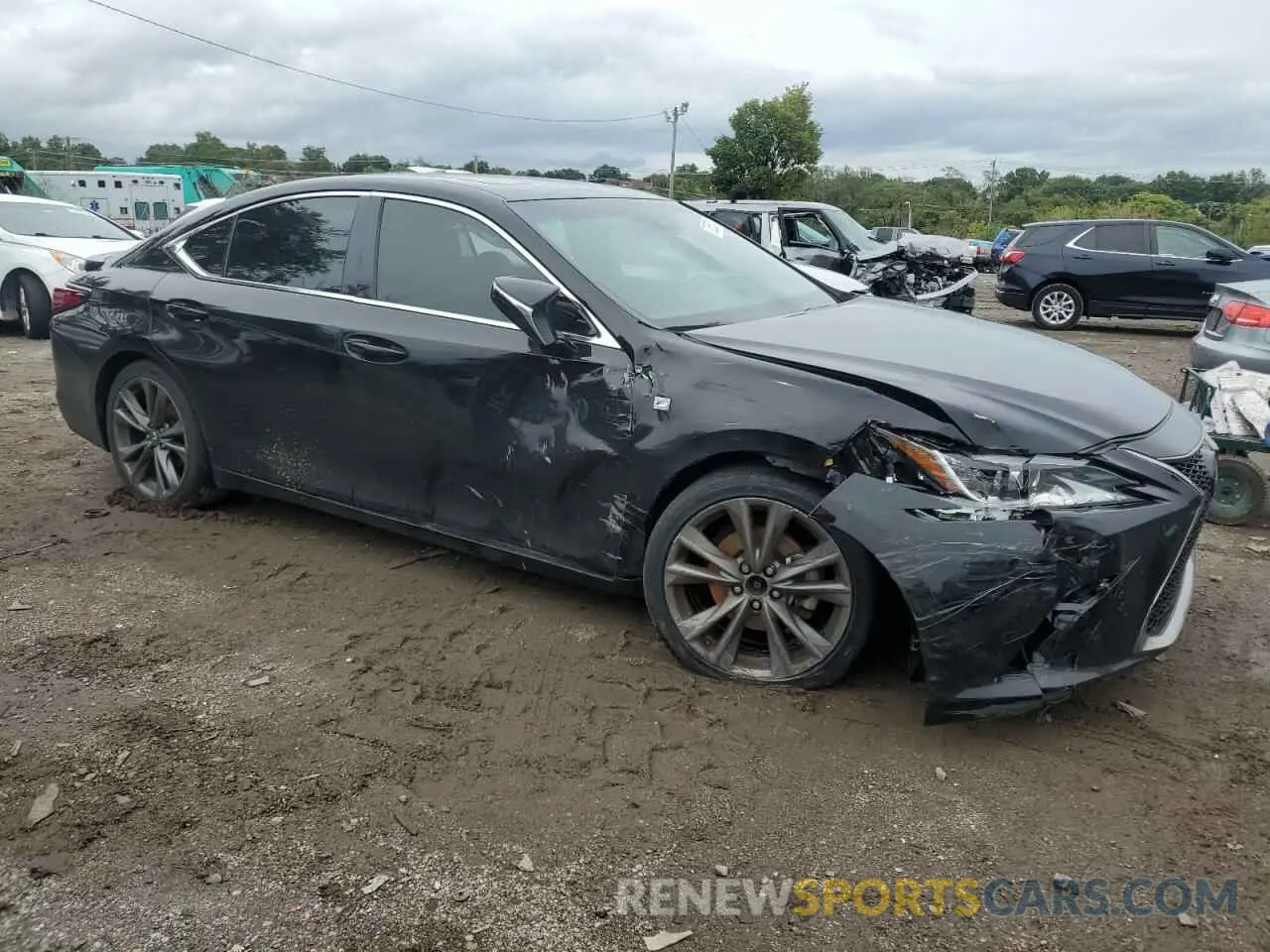 4 fotografías del automóvil dañado 58AGZ1B16MU089754 LEXUS ES350 2021