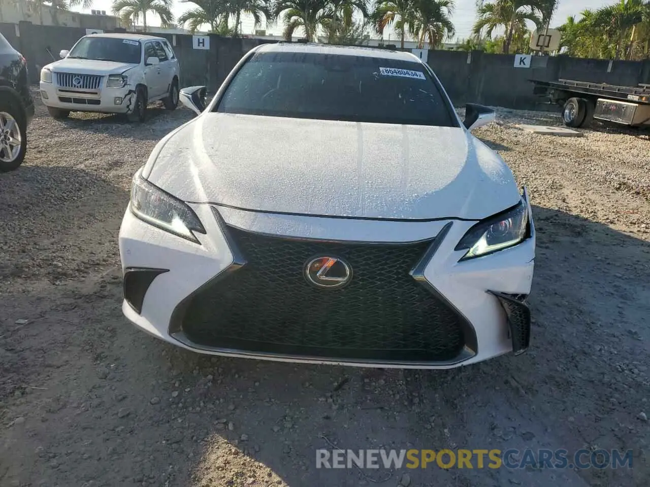 5 fotografías del automóvil dañado 58AGZ1B17MU104441 LEXUS ES350 2021