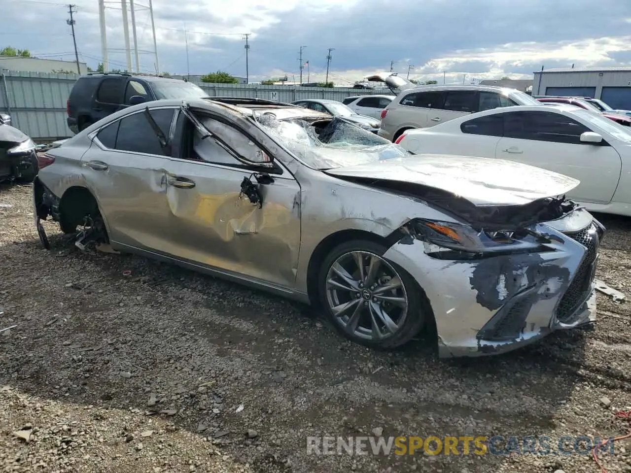 4 fotografías del automóvil dañado 58AGZ1B18MU092235 LEXUS ES350 2021
