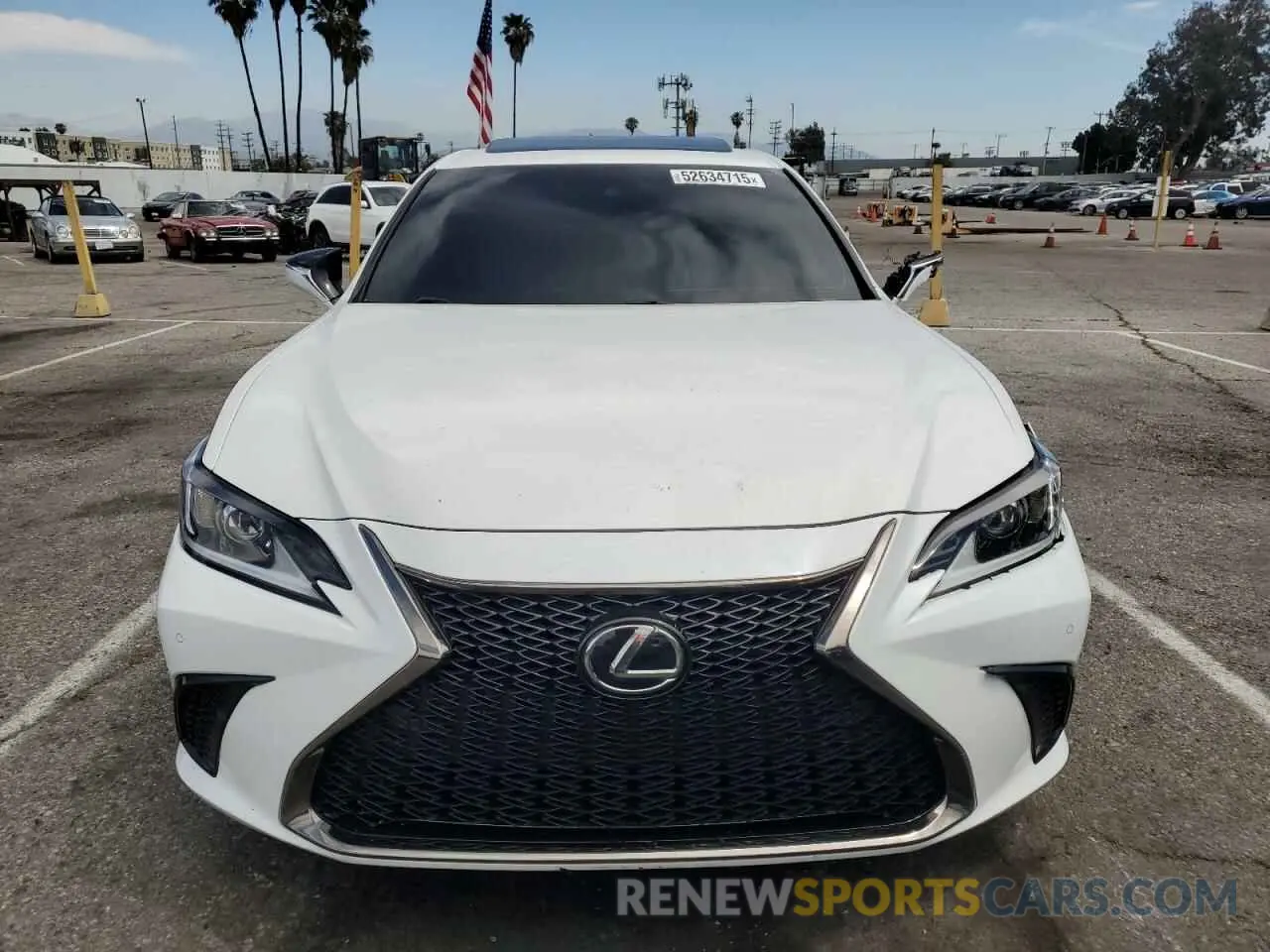 5 fotografías del automóvil dañado 58AGZ1B18MU095412 LEXUS ES350 2021