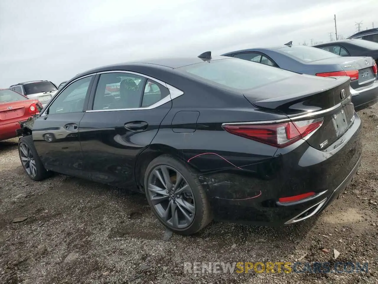 2 fotografías del automóvil dañado 58AGZ1B1XMU109858 LEXUS ES350 2021