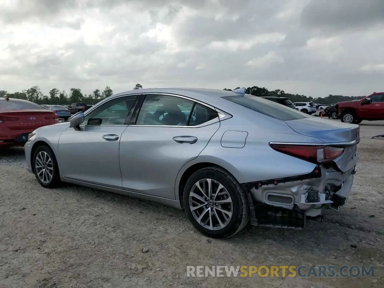 2 fotografías del automóvil dañado 58ACZ1B18NU118798 LEXUS ES350 2022