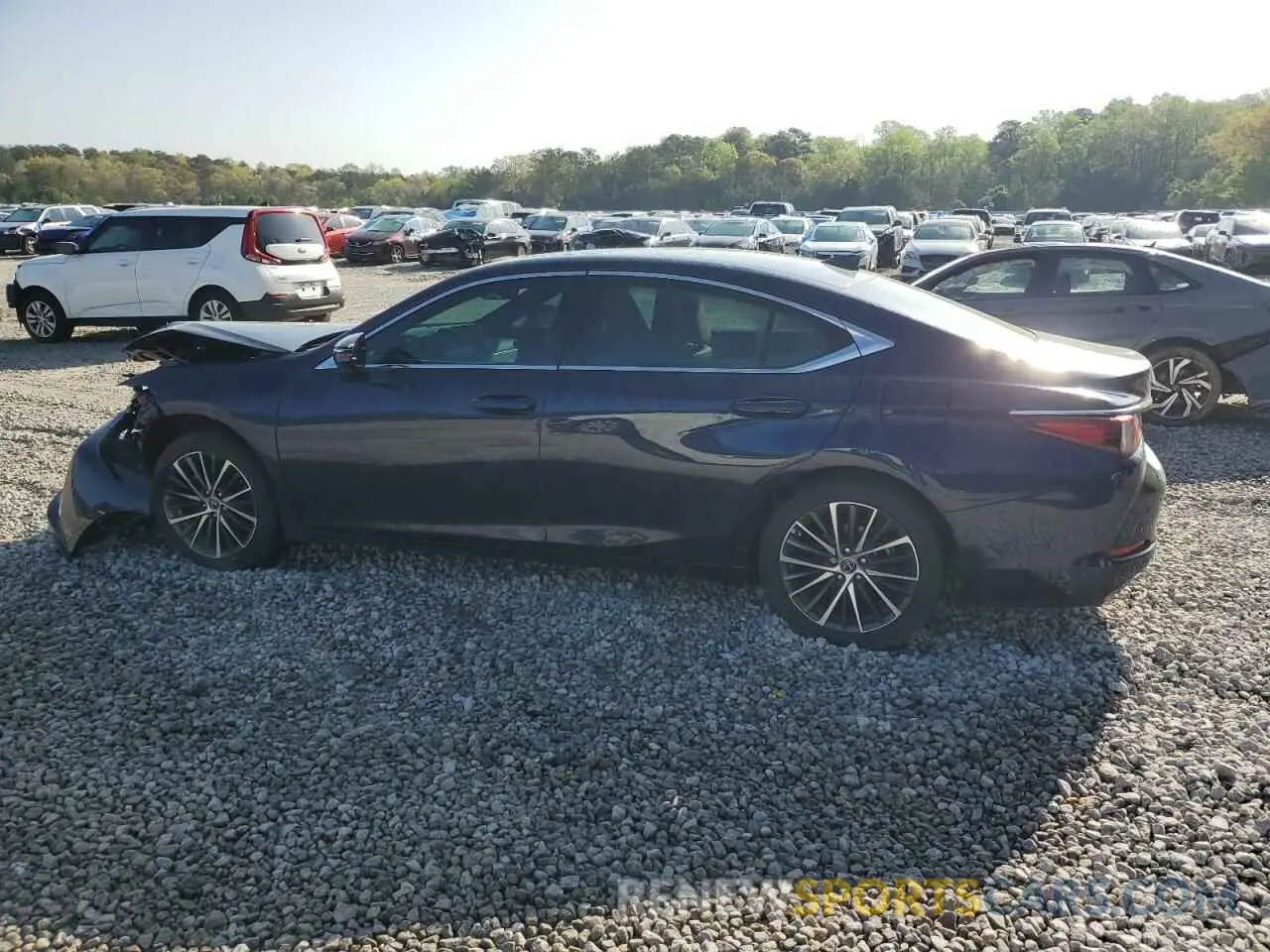 2 fotografías del automóvil dañado 58ADZ1B11NU111423 LEXUS ES350 2022
