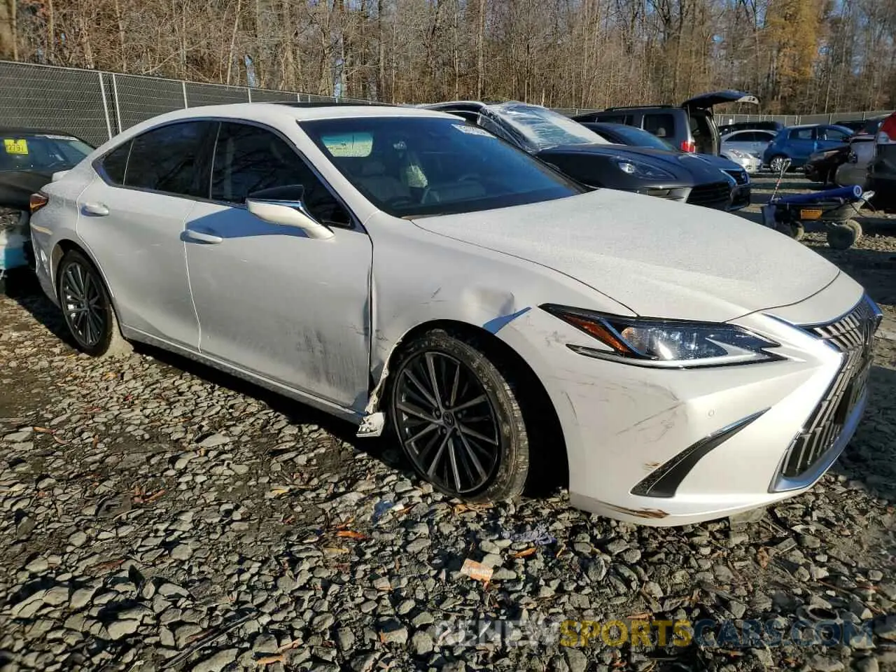 4 fotografías del automóvil dañado 58ADZ1B13NU123086 LEXUS ES350 2022