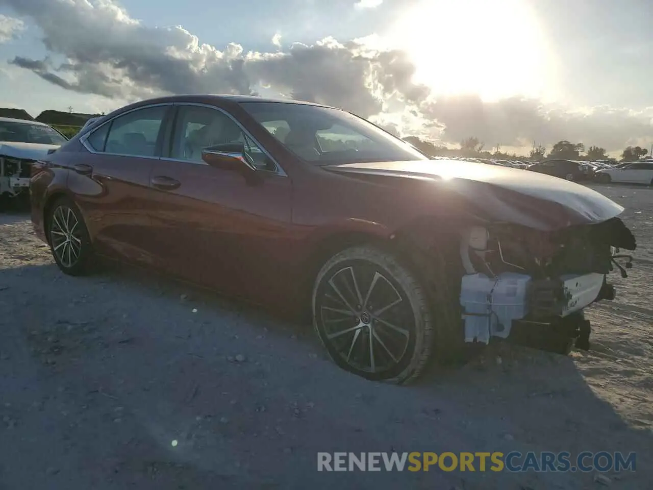 4 fotografías del automóvil dañado 58ADZ1B13NU128580 LEXUS ES350 2022
