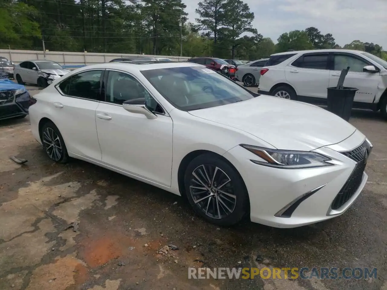 4 fotografías del automóvil dañado 58ADZ1B17NU123334 LEXUS ES350 2022