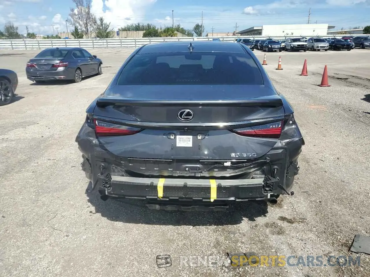6 fotografías del automóvil dañado 58AGZ1B10NU138481 LEXUS ES350 2022