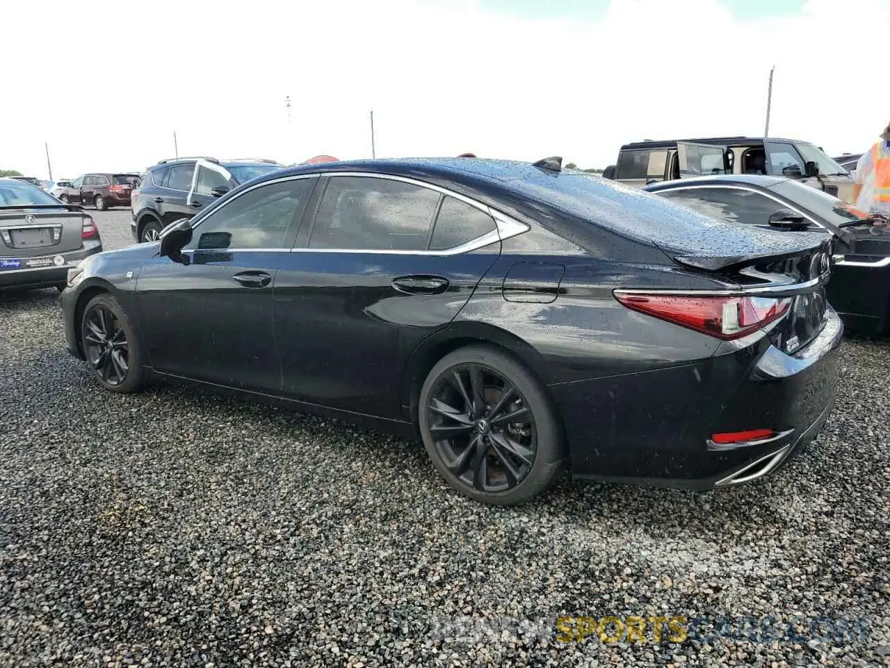 2 fotografías del automóvil dañado 58AGZ1B16NU113536 LEXUS ES350 2022