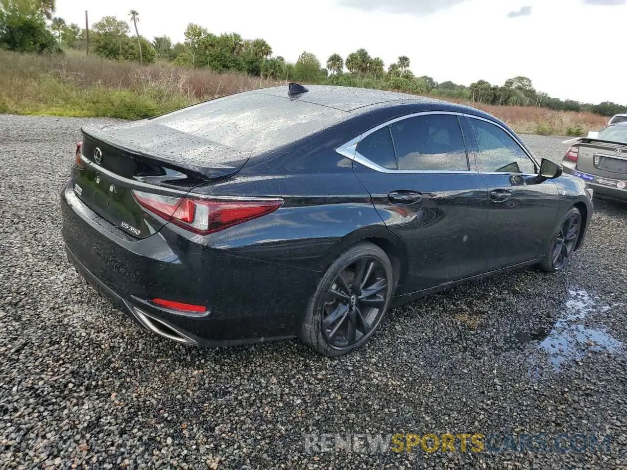 3 fotografías del automóvil dañado 58AGZ1B16NU113536 LEXUS ES350 2022