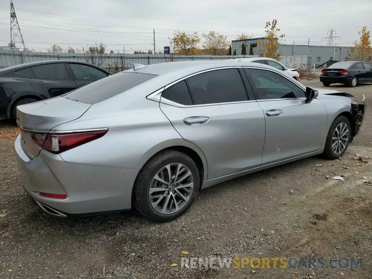 3 fotografías del automóvil dañado 58ADZ1B17PU152142 LEXUS ES350 2023