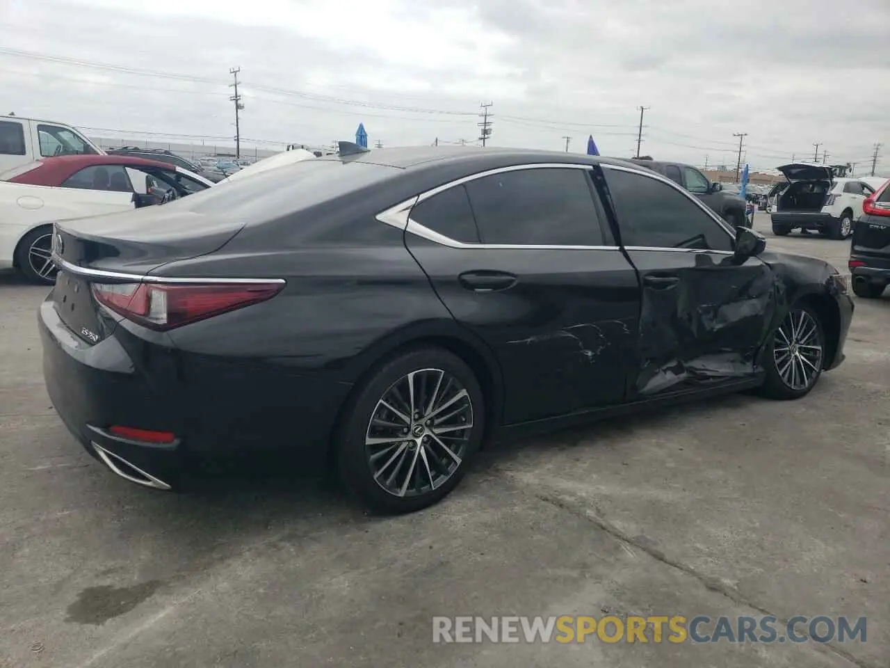 3 fotografías del automóvil dañado 58ADZ1B1XPU147601 LEXUS ES350 2023