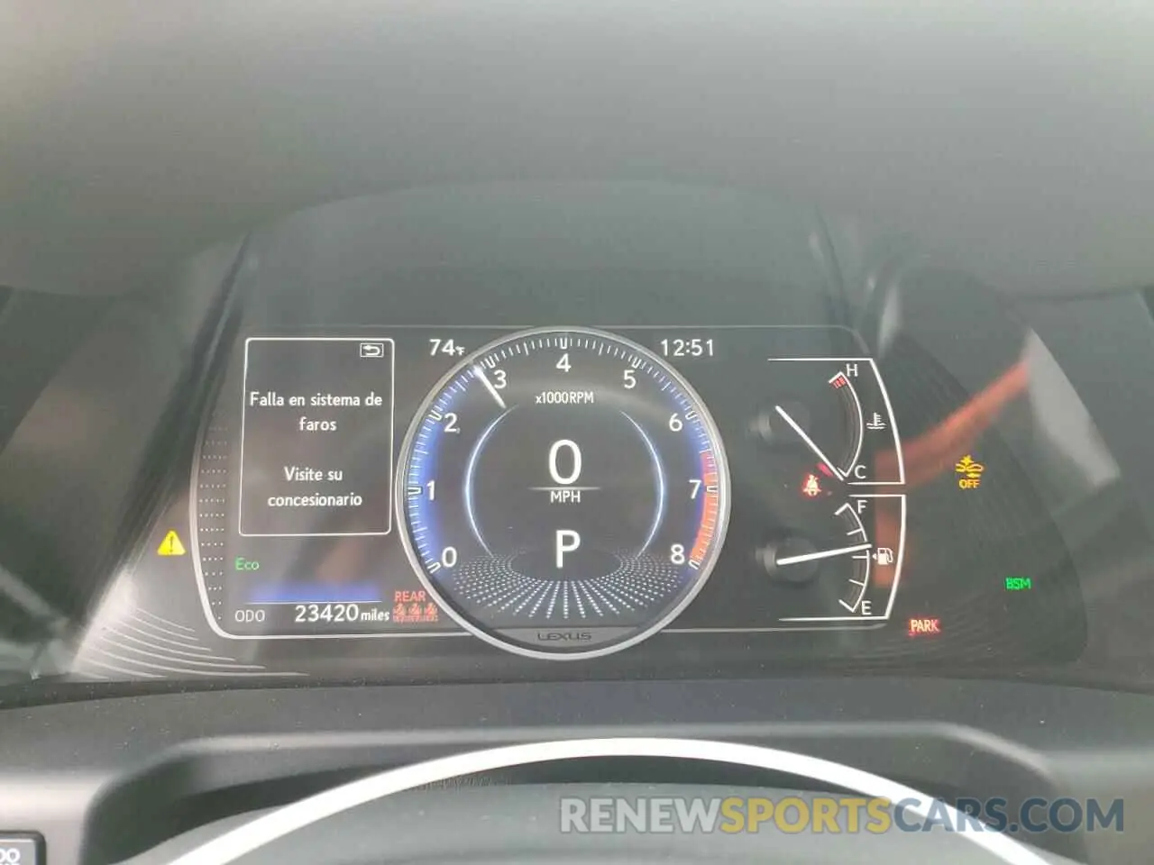 9 fotografías del automóvil dañado 58ADZ1B1XPU148747 LEXUS ES350 2023
