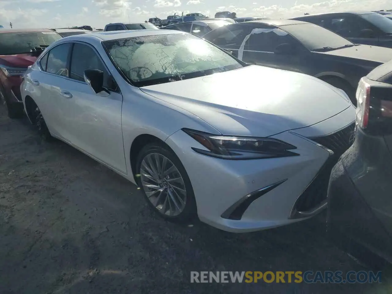 4 fotografías del automóvil dañado 58AFZ1B17PU148391 LEXUS ES350 2023