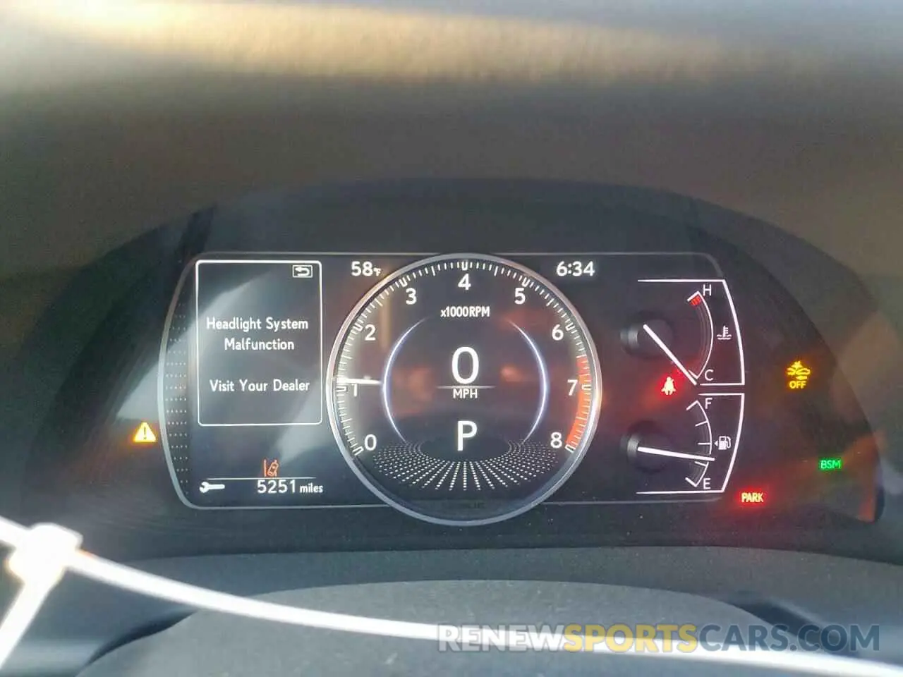 9 fotografías del automóvil dañado 58AFZ1B14RU174255 LEXUS ES350 2024