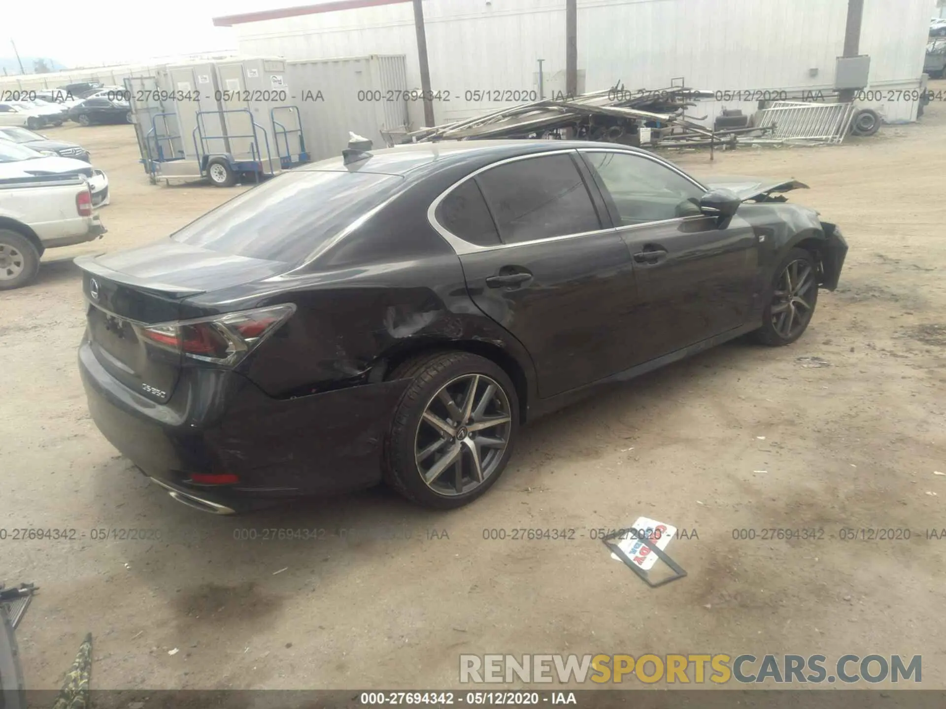 4 fotografías del automóvil dañado JTHBZ1BL8KA019161 LEXUS GS 2019