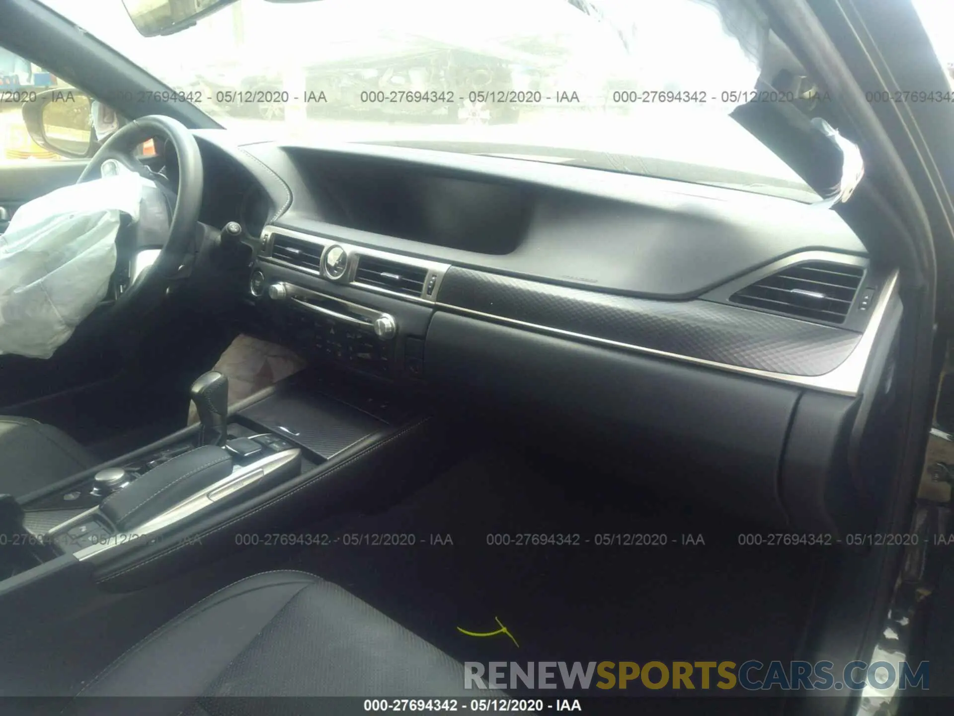 5 fotografías del automóvil dañado JTHBZ1BL8KA019161 LEXUS GS 2019