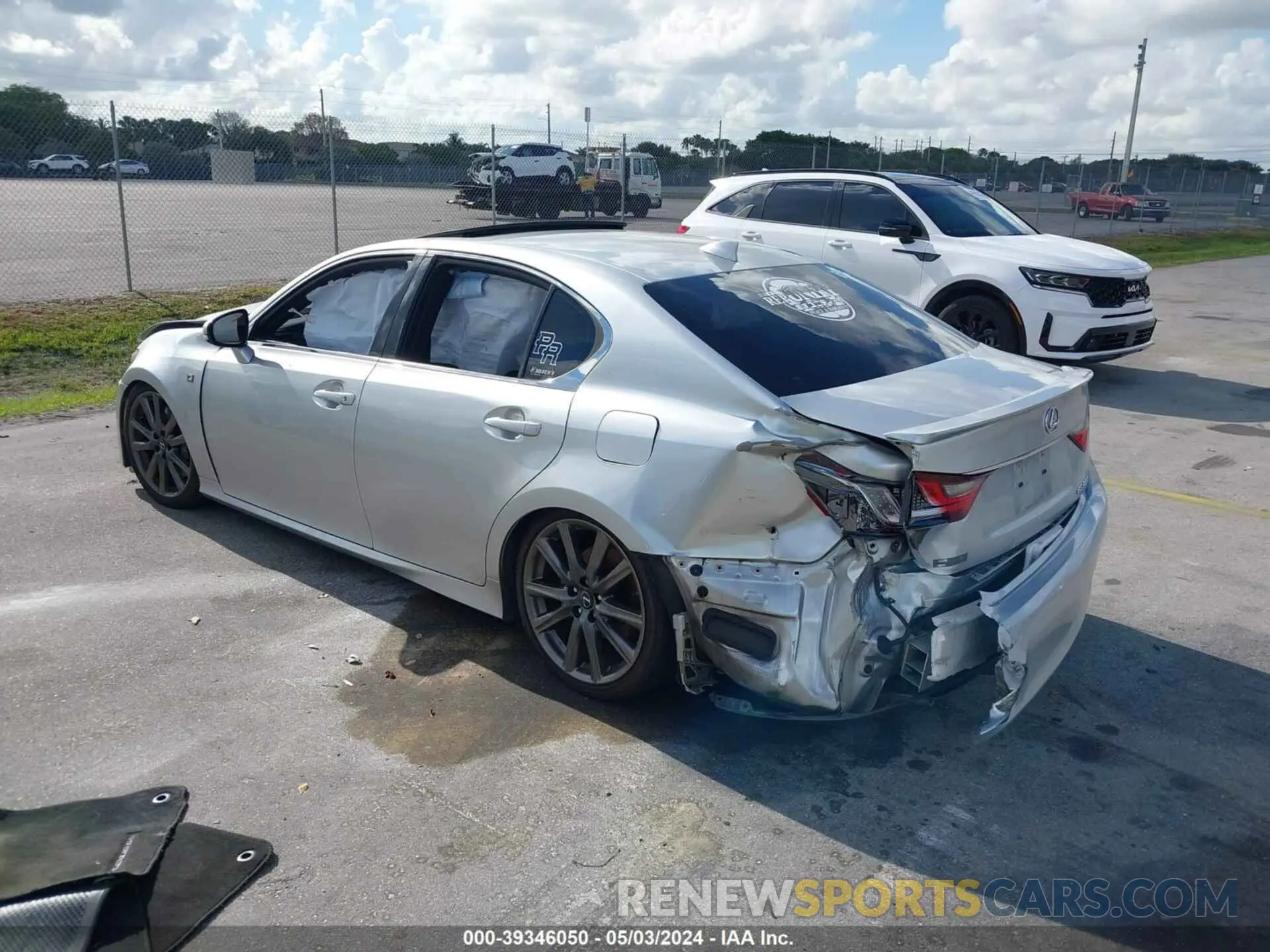 3 fotografías del automóvil dañado JTHBE1BL5FA010886 LEXUS GS 350 2015