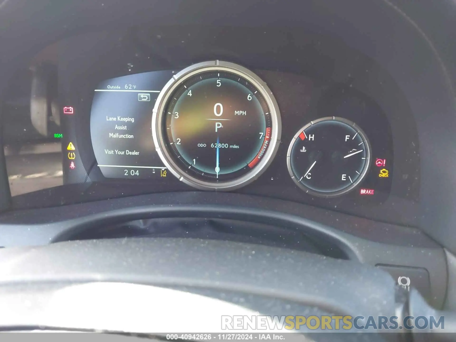 7 fotografías del automóvil dañado JTHCZ1BL1KA010841 LEXUS GS 350 2019