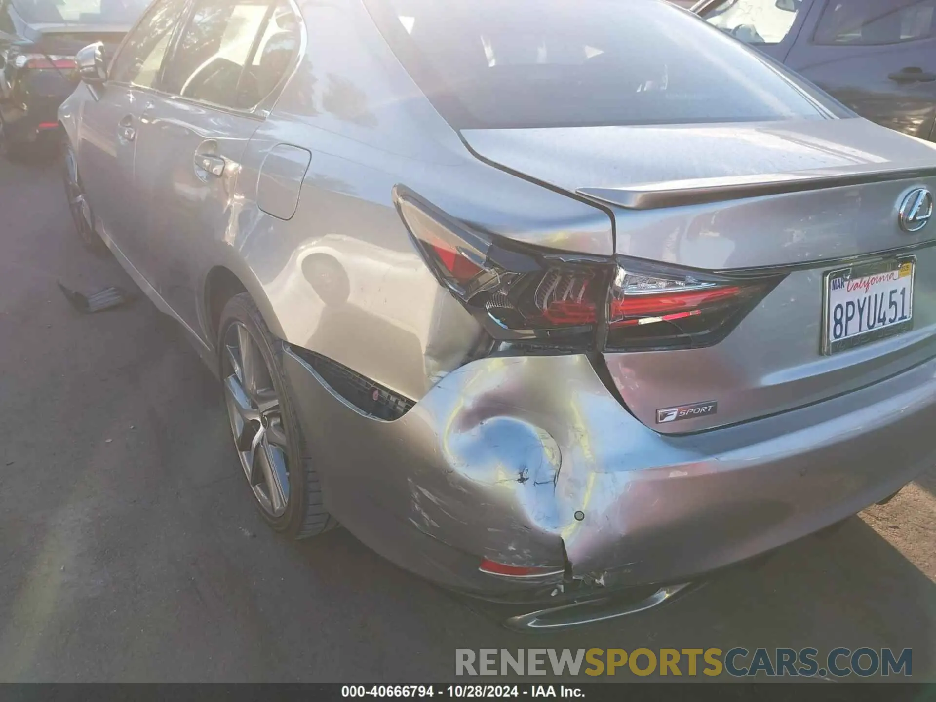 17 fotografías del automóvil dañado JTHEZ1BL0LA019296 LEXUS GS 350 2020