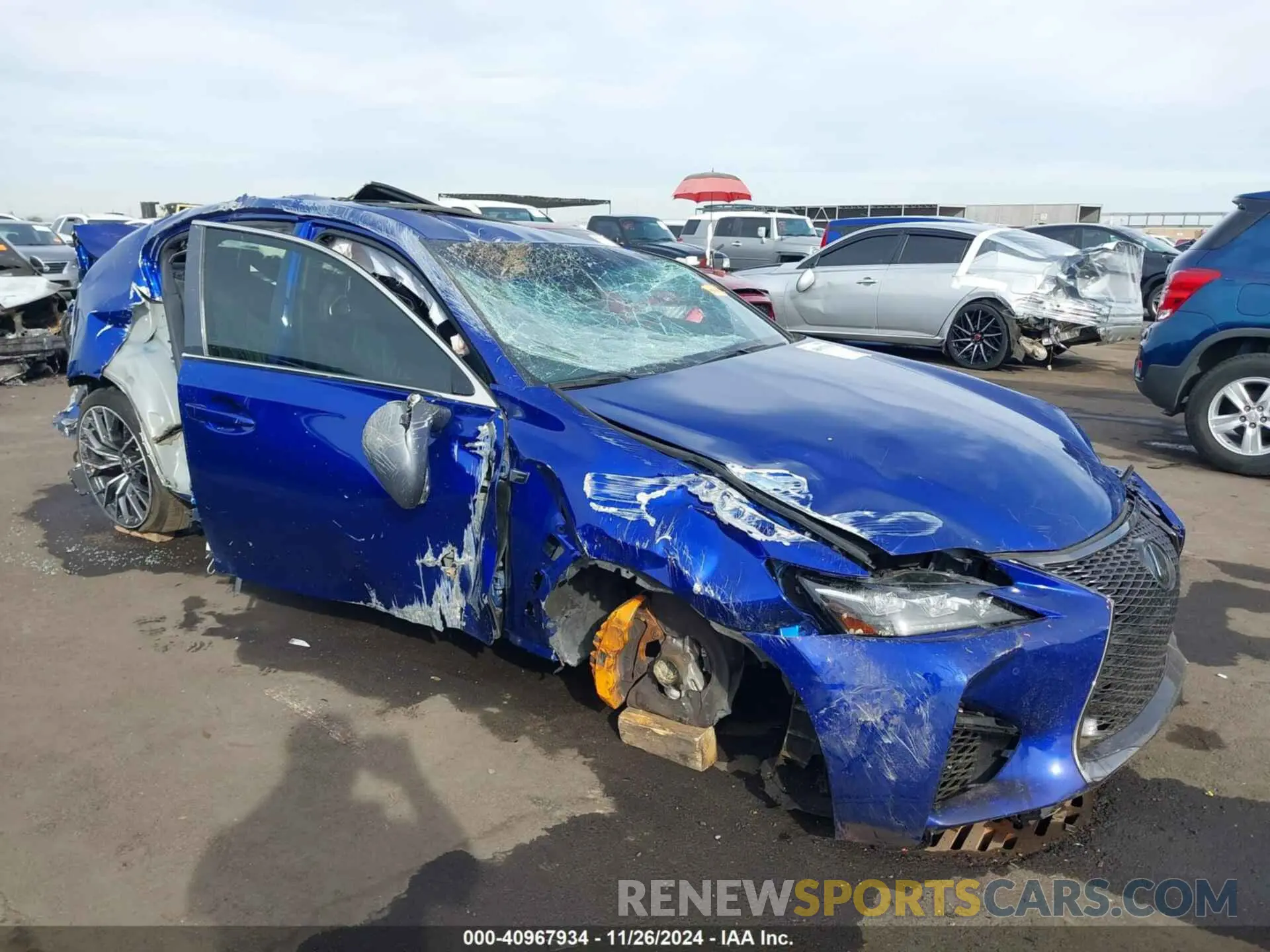 1 fotografías del automóvil dañado JTHBP1BL4KA002816 LEXUS GS F 2019