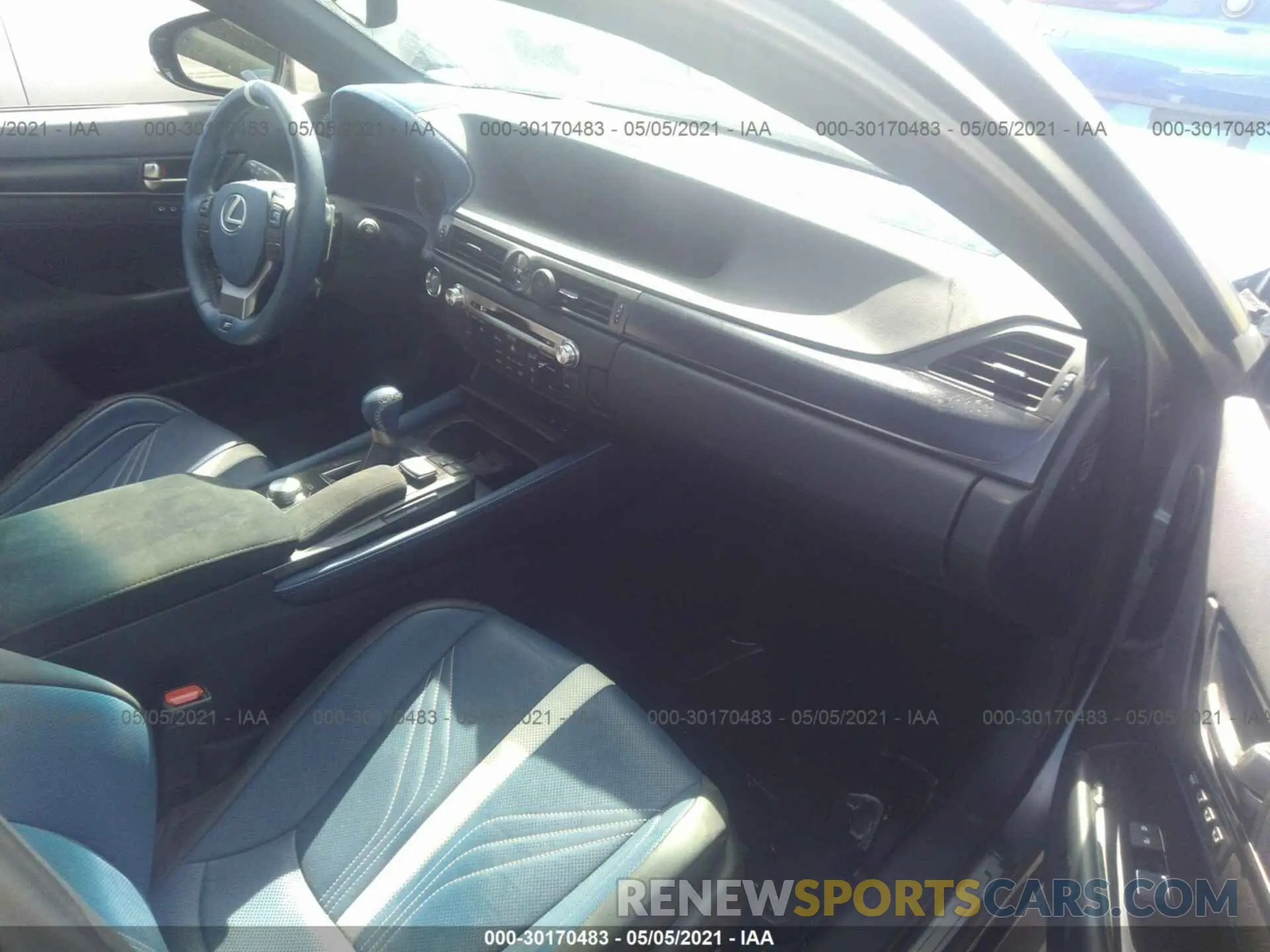 5 fotografías del automóvil dañado JTHBP1BL5KA002758 LEXUS GS F 2019